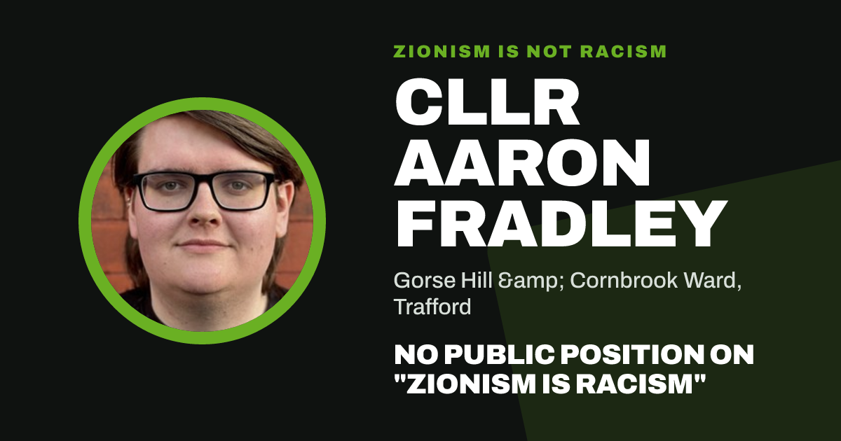 Share image: Cllr Aaron Fradley, Gorse Hill & Cornbrook Ward ward, Trafford
