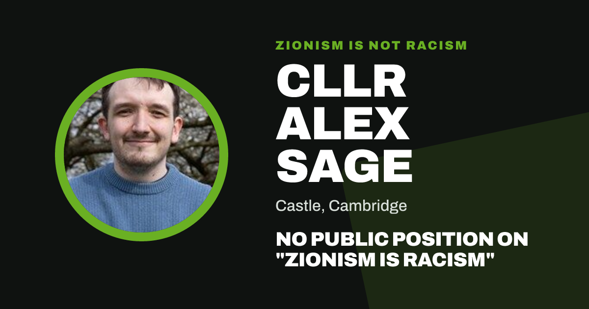 Share image: Cllr Alex Sage, Castle ward, Cambridge