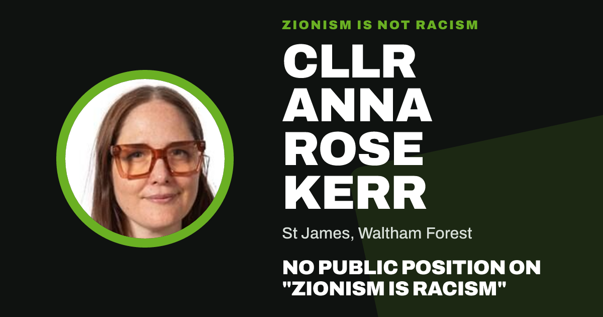 Share image: Cllr Anna Rose Kerr, St James ward, Waltham Forest