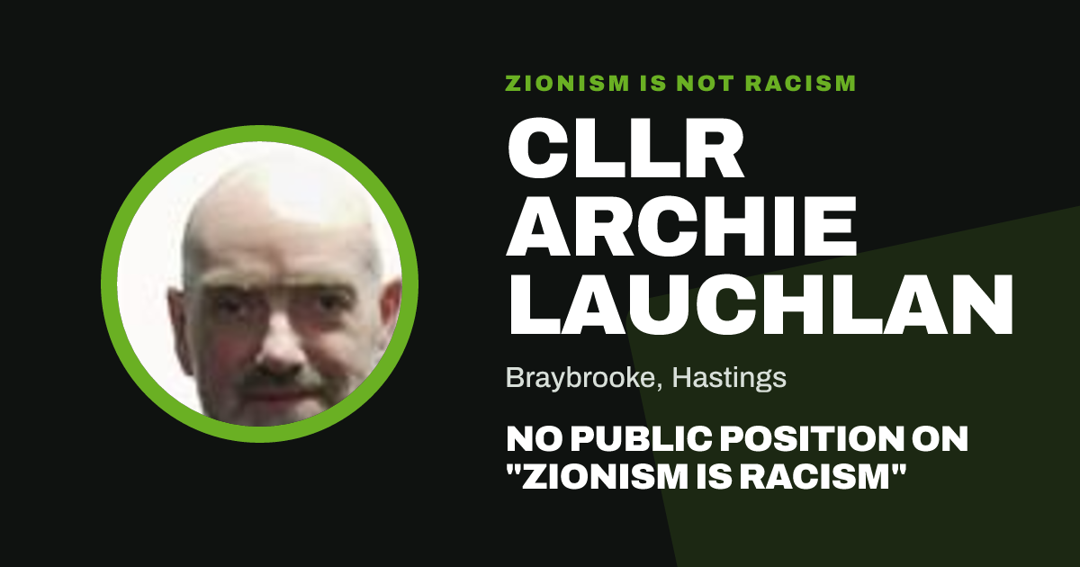 Share image: Cllr Archie Lauchlan, Braybrooke ward, Hastings