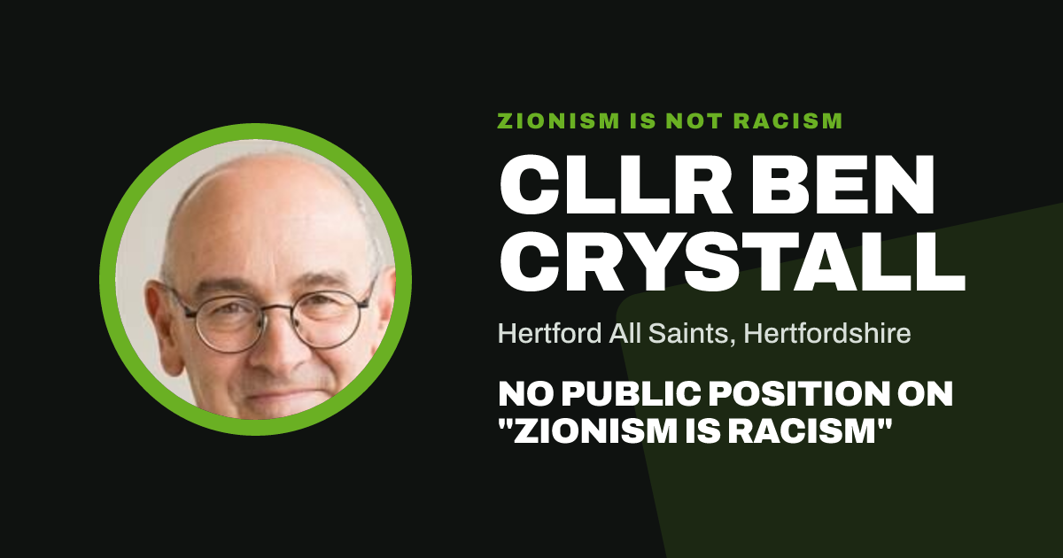 Share image: Cllr Ben Crystall, Hertford All Saints ward, Hertfordshire