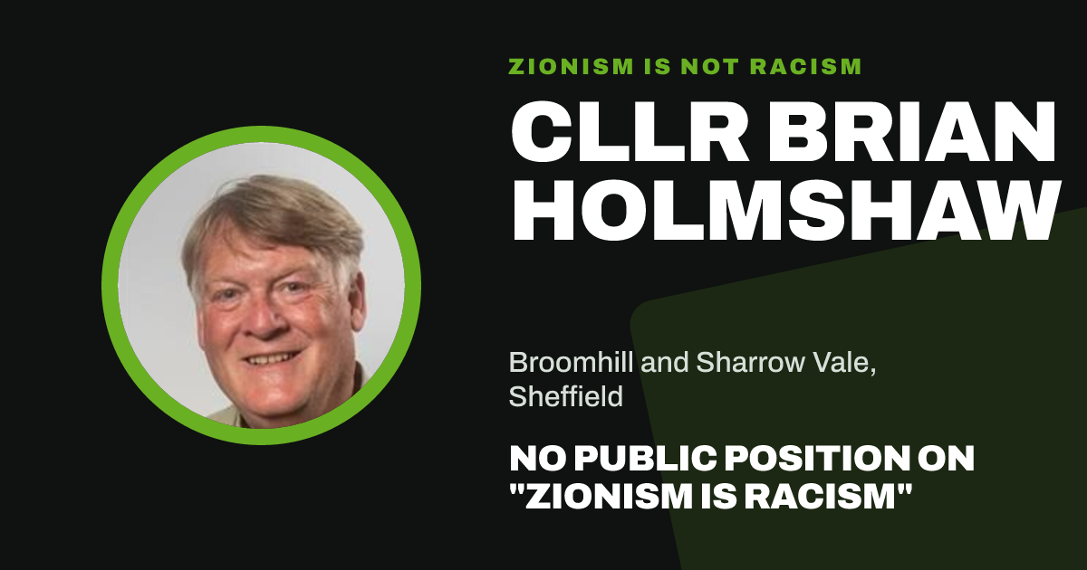 Share image: Cllr Brian Holmshaw, Broomhill and Sharrow Vale ward, Sheffield