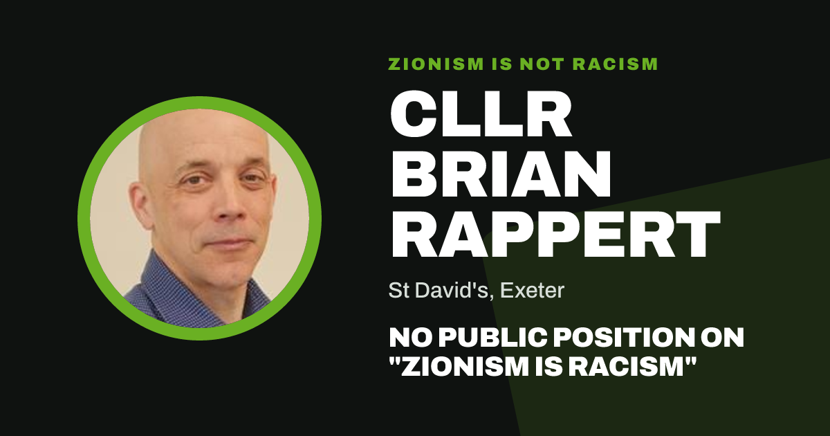 Share image: Cllr Brian Rappert, St David's ward, Exeter