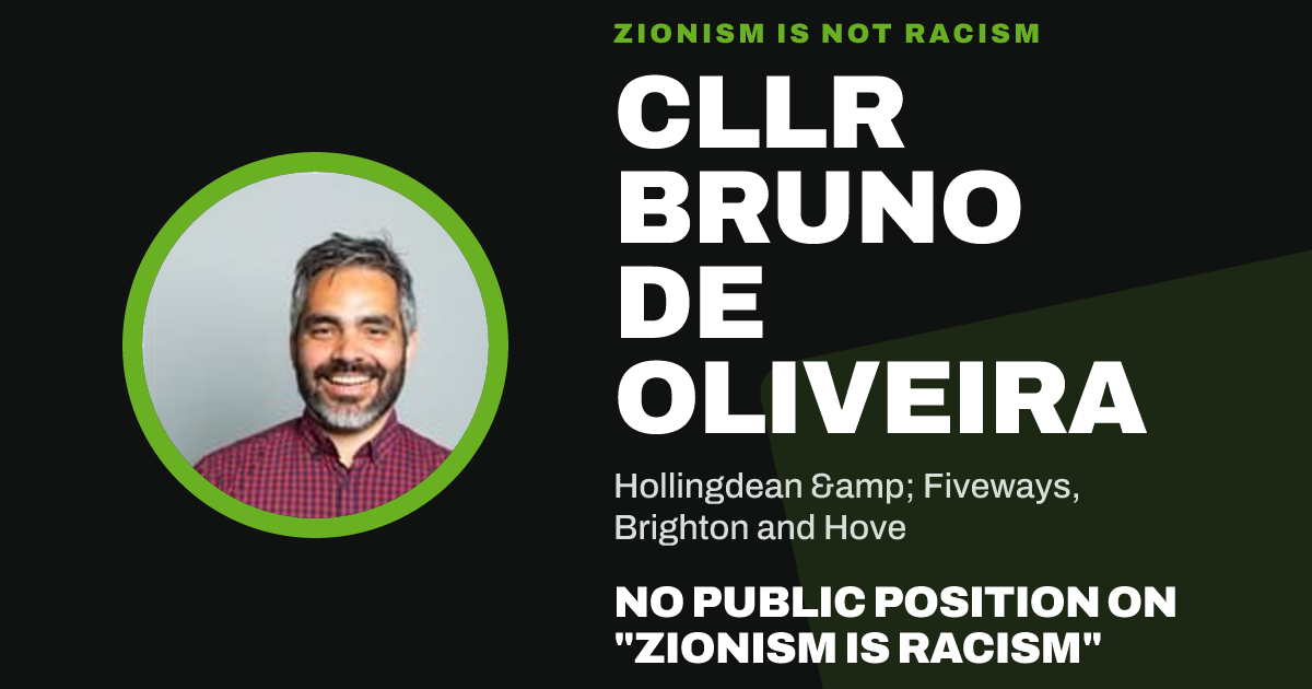 Share image: Cllr Bruno De Oliveira, Hollingdean & Fiveways ward, Brighton and Hove