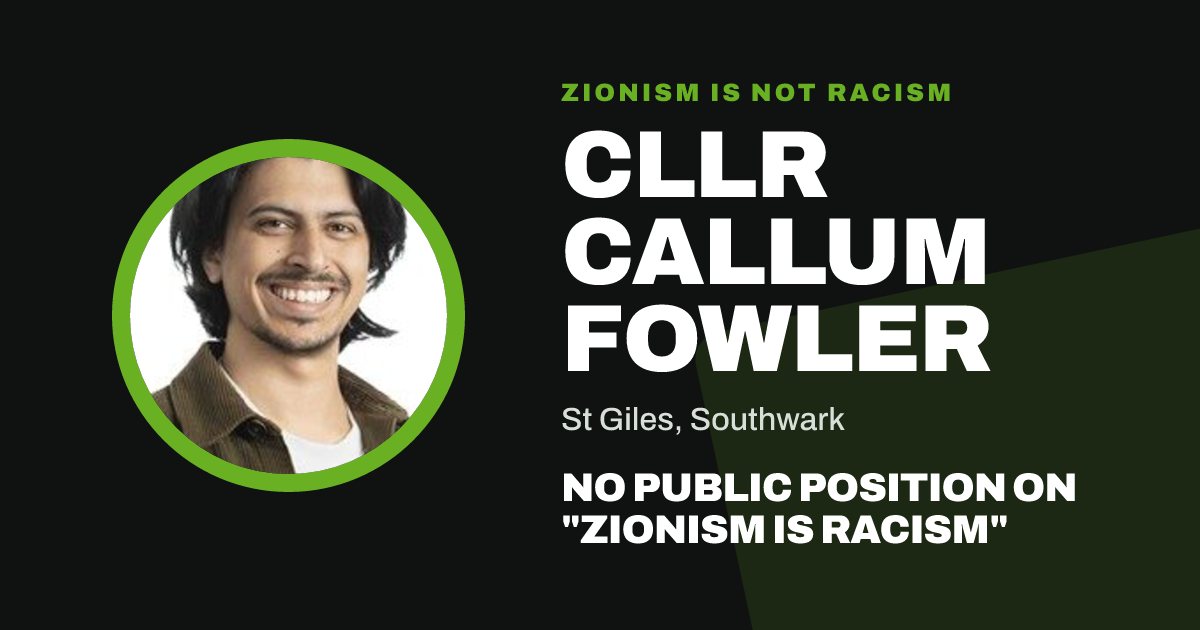 Share image: Cllr Callum Fowler, St Giles ward, Southwark