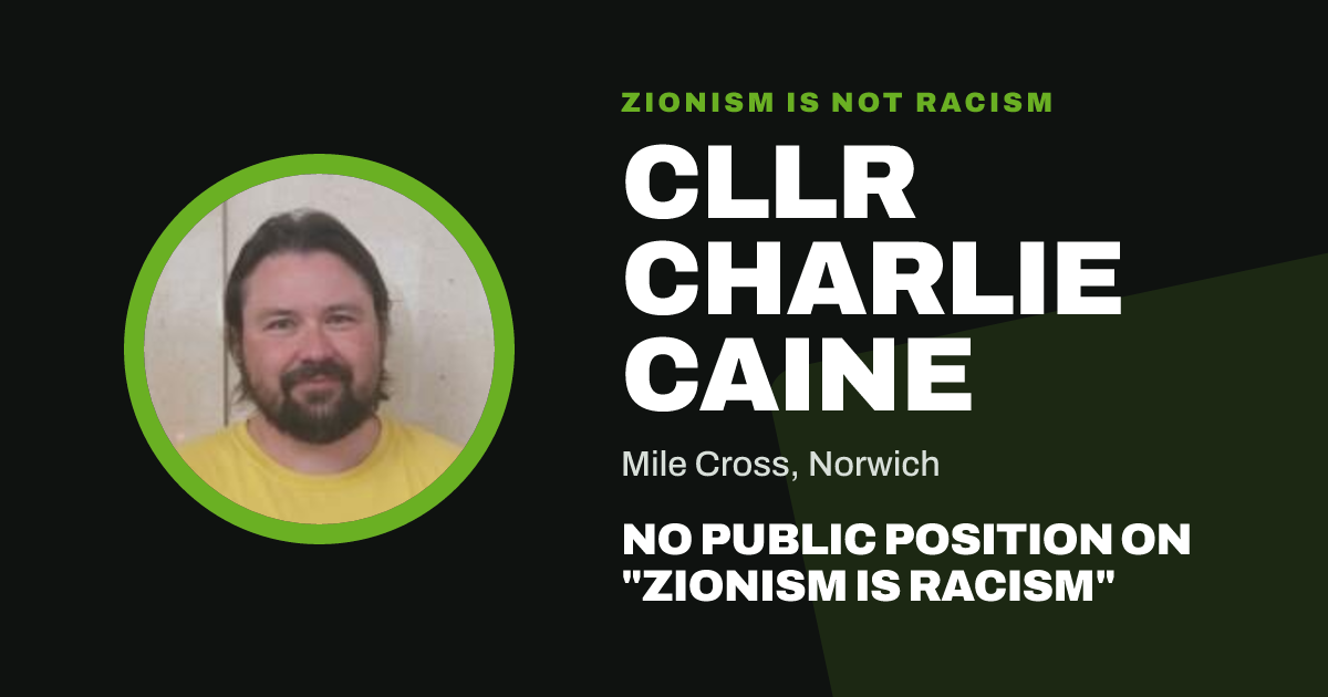 Share image: Cllr Charlie Caine, Mile Cross ward, Norwich