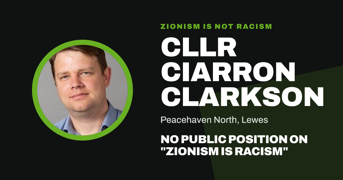 Share image: Cllr Ciarron Clarkson, Peacehaven North ward, Lewes