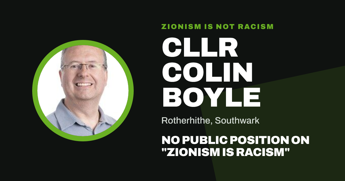Share image: Cllr Colin Boyle, Rotherhithe ward, Southwark