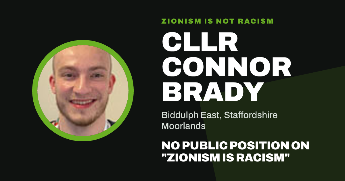 Share image: Cllr Connor Brady, Biddulph East ward, Staffordshire Moorlands