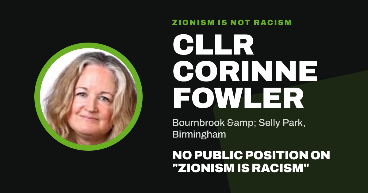 Share image: Cllr Corinne Fowler, Bournbrook & Selly Park ward, Birmingham