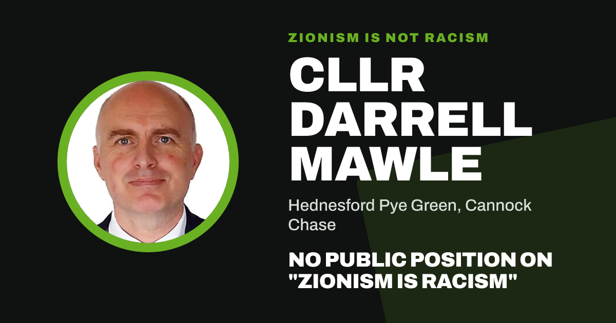 Share image: Cllr Darrell Mawle, Hednesford Pye Green ward, Cannock Chase