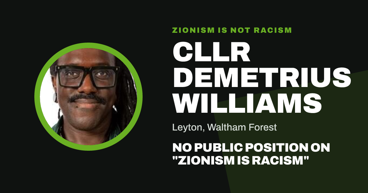 Share image: Cllr Demetrius Williams, Leyton ward, Waltham Forest