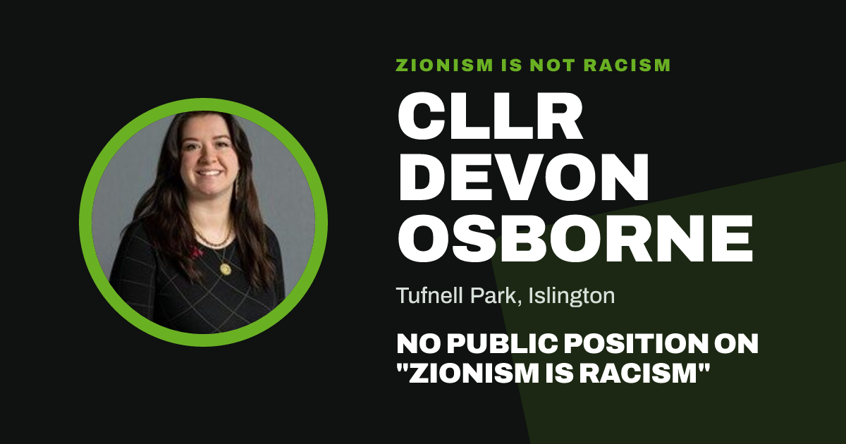 Share image: Cllr Devon Osborne, Tufnell Park ward, Islington
