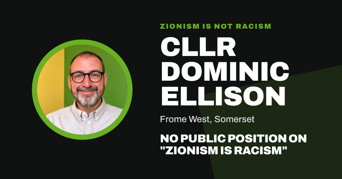 Share image: Cllr Dominic Ellison, Frome West ward, Somerset
