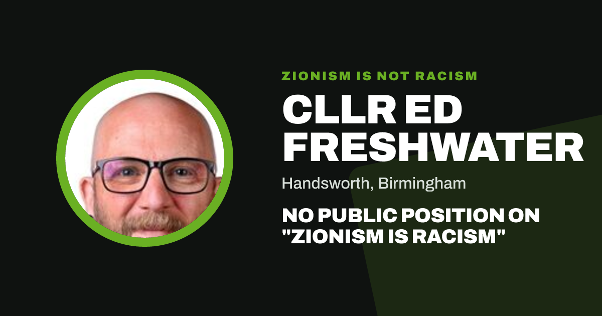 Share image: Cllr Ed Freshwater, Handsworth ward, Birmingham