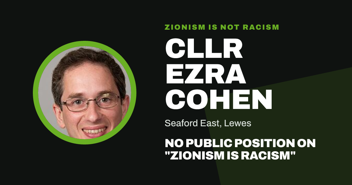 Share image: Cllr Ezra Cohen, Seaford East ward, Lewes