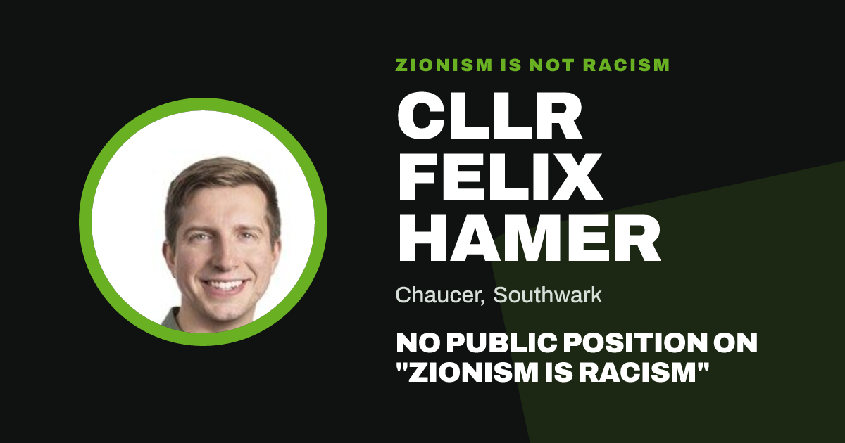 Share image: Cllr Felix Hamer, Chaucer ward, Southwark