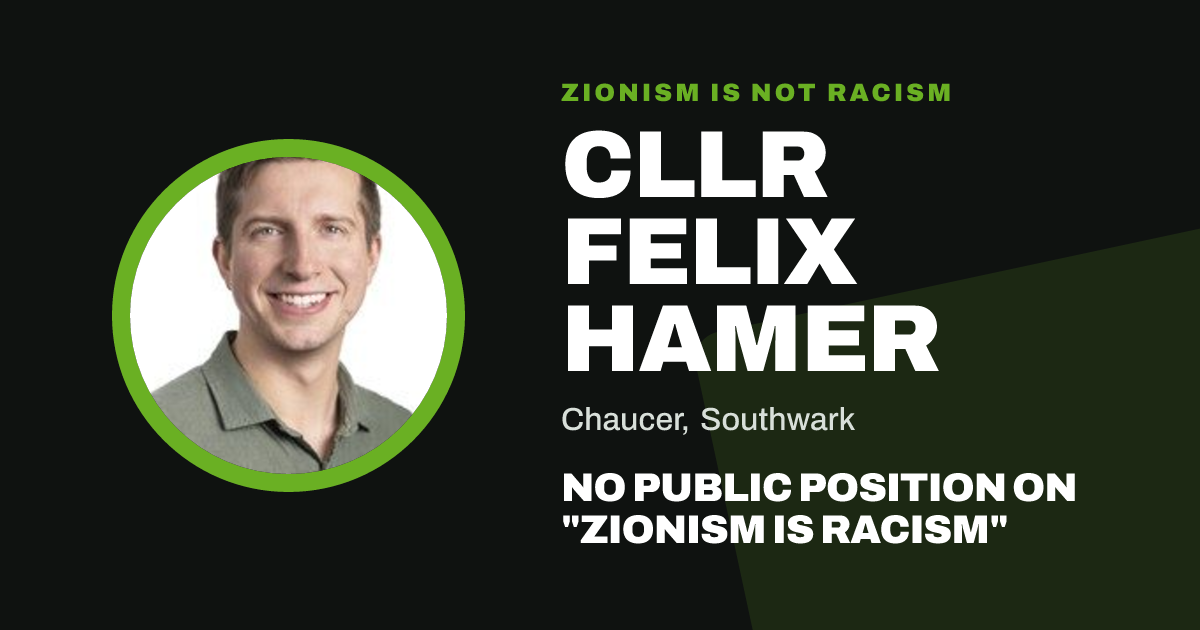 Share image: Cllr Felix Hamer, Chaucer ward, Southwark