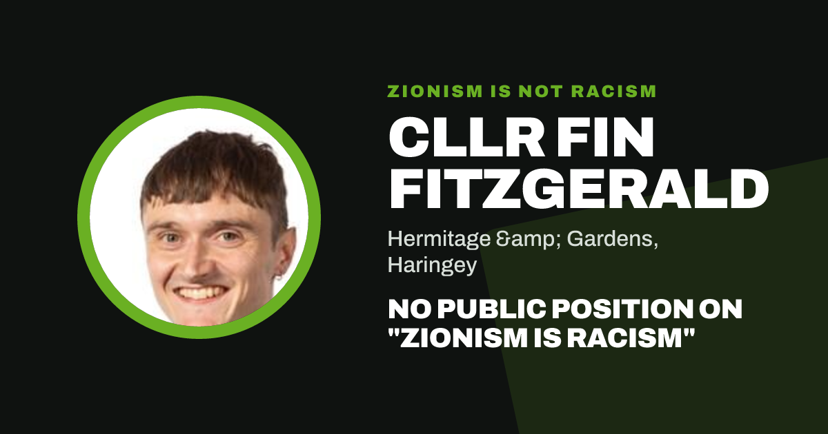 Share image: Cllr Fin Fitzgerald, Hermitage & Gardens ward, Haringey