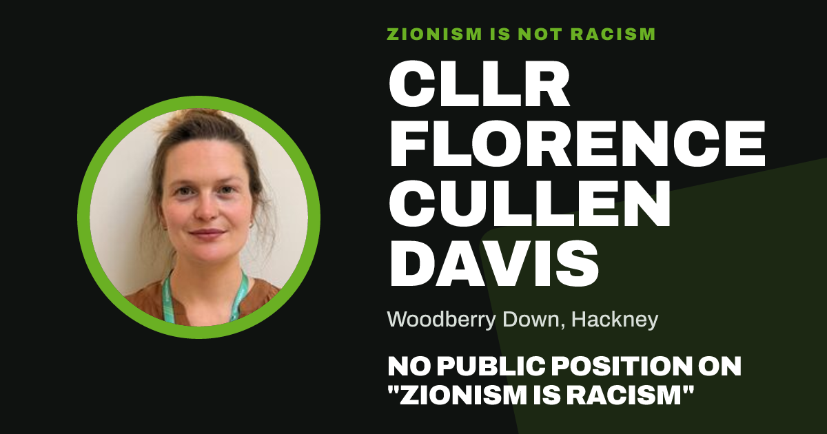 Share image: Cllr Florence Cullen Davis, Woodberry Down ward, Hackney
