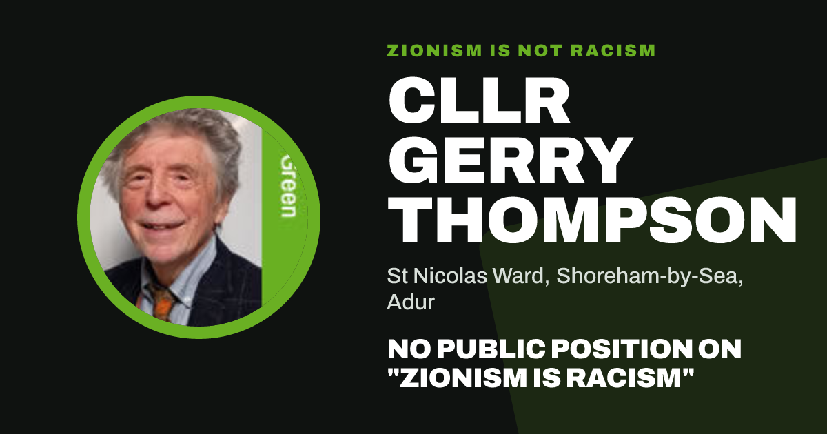 Share image: Cllr Gerry Thompson, St Nicolas Ward, Shoreham-by-Sea ward, Adur