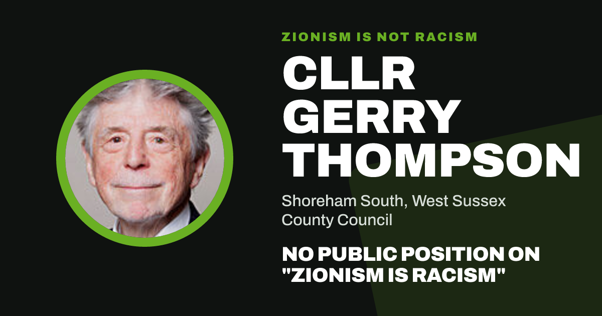 Share image: Cllr Gerry Thompson, Shoreham South ward, West Sussex County Council