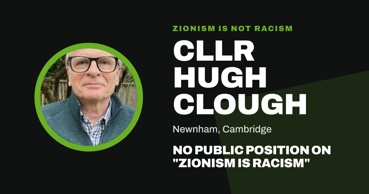 Share image: Cllr Hugh Clough, Newnham ward, Cambridge