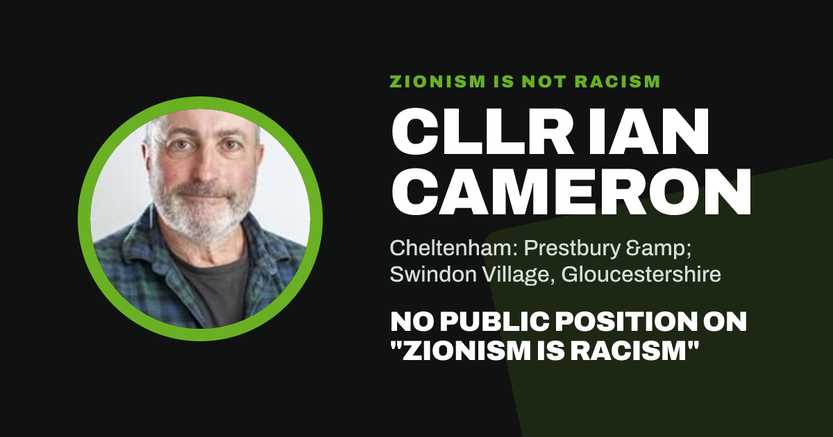 Share image: Cllr Ian Cameron, Cheltenham: Prestbury & Swindon Village ward, Gloucestershire