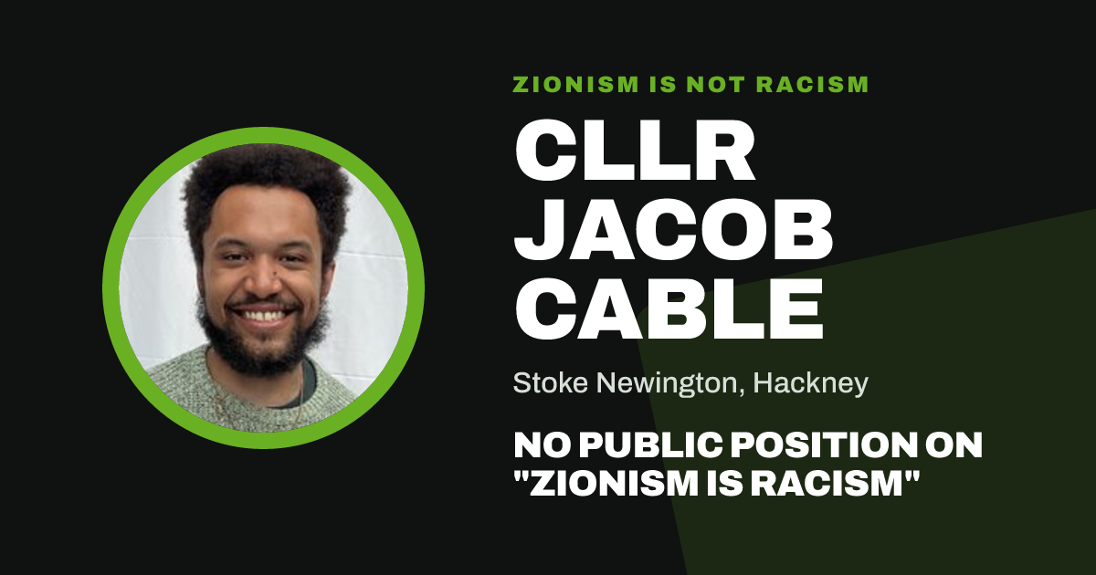 Share image: Cllr Jacob Cable, Stoke Newington ward, Hackney