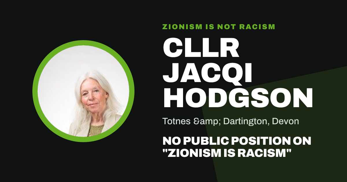 Share image: Cllr Jacqi Hodgson, Totnes & Dartington ward, Devon