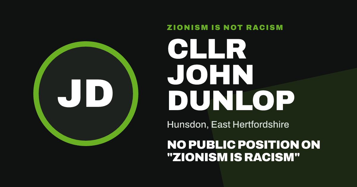 Share image: Cllr John Dunlop, Hunsdon ward, East Hertfordshire
