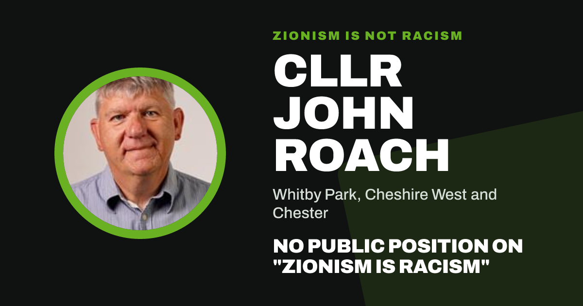 Share image: Cllr John Roach, Whitby Park ward, Cheshire West and Chester