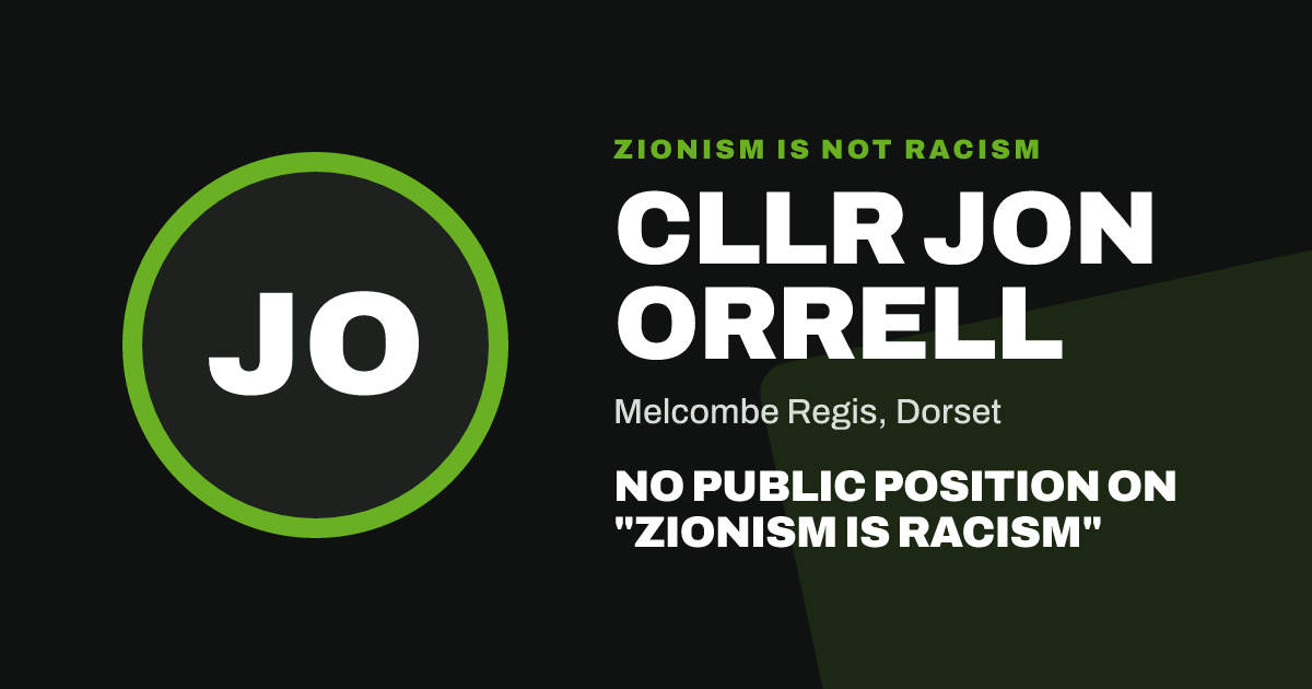 Share image: Cllr Jon Orrell, Melcombe Regis ward, Dorset