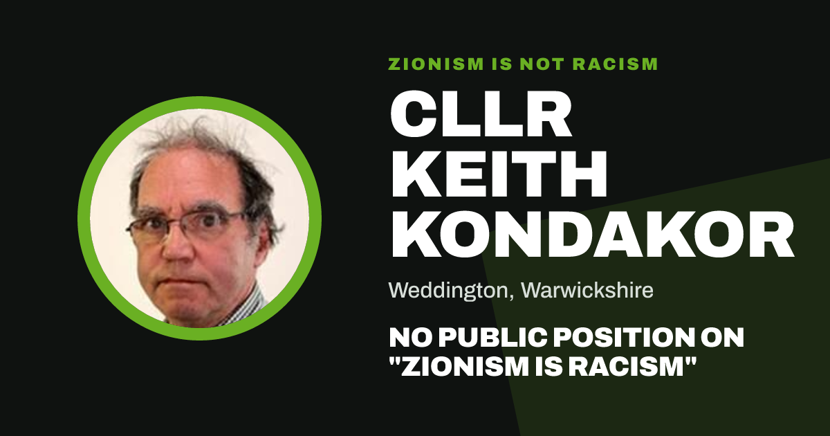 Share image: Cllr Keith Kondakor, Weddington ward, Warwickshire