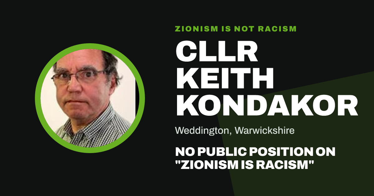 Share image: Cllr Keith Kondakor, Weddington ward, Warwickshire