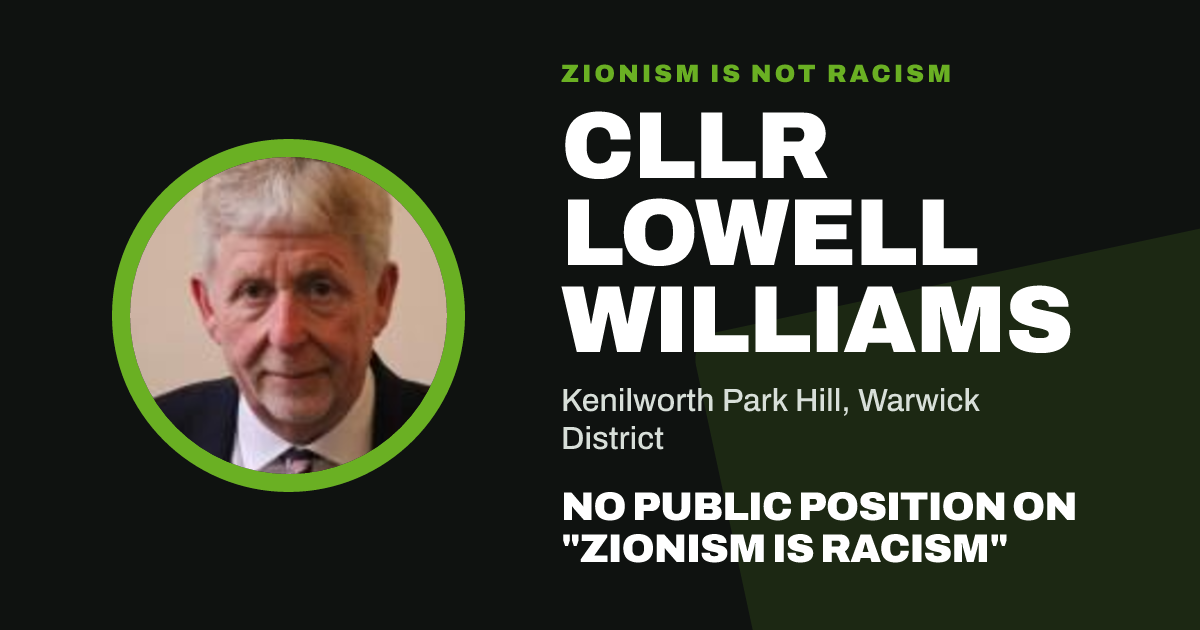 Share image: Cllr Lowell Williams, Kenilworth Park Hill ward, Warwick District