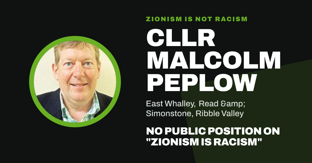 Share image: Cllr Malcolm Peplow, East Whalley, Read & Simonstone ward, Ribble Valley