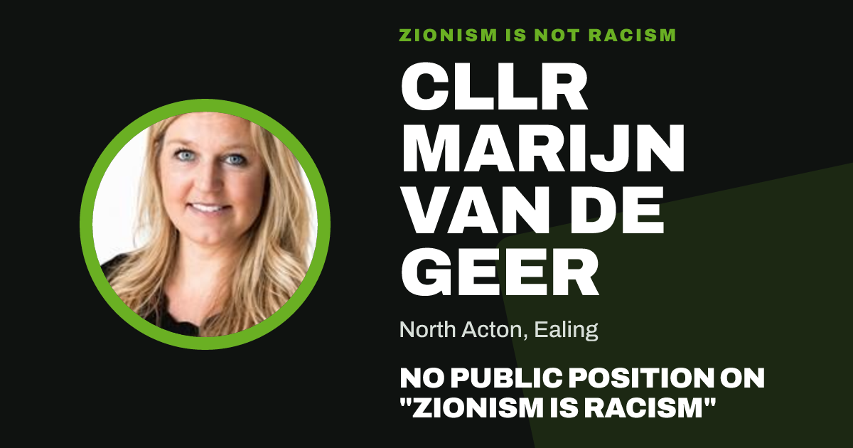 Share image: Cllr Marijn van de Geer, North Acton ward, Ealing