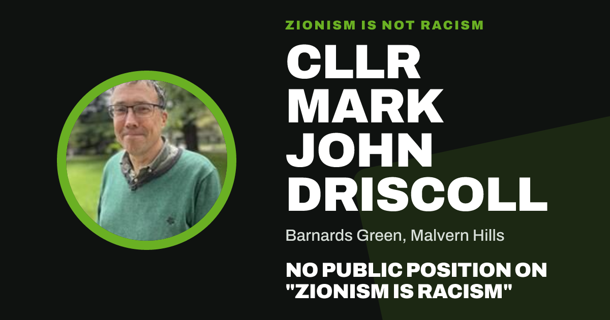 Share image: Cllr Mark John Driscoll, Barnards Green ward, Malvern Hills
