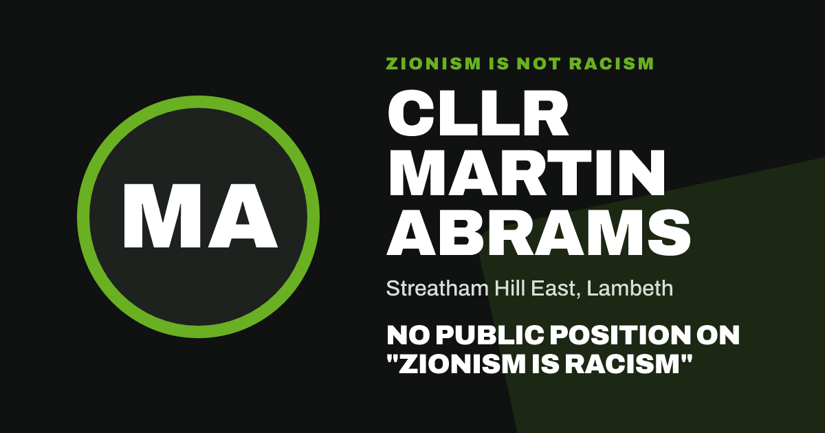 Share image: Cllr Martin Abrams, Streatham Hill East ward, Lambeth