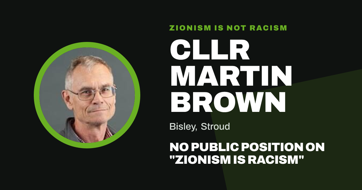Share image: Cllr Martin Brown, Bisley ward, Stroud