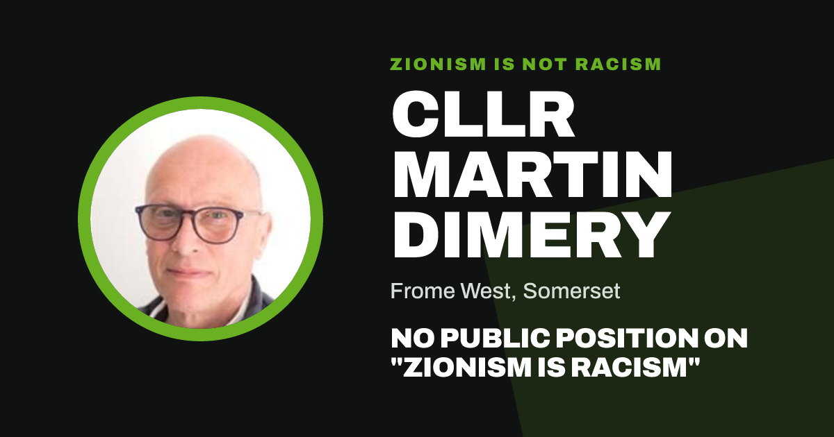 Share image: Cllr Martin Dimery, Frome West ward, Somerset