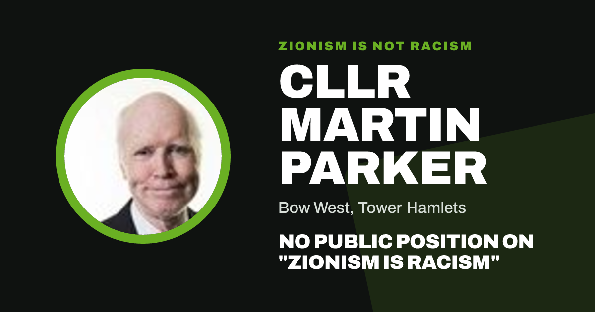 Share image: Cllr Martin Parker, Bow West ward, Tower Hamlets