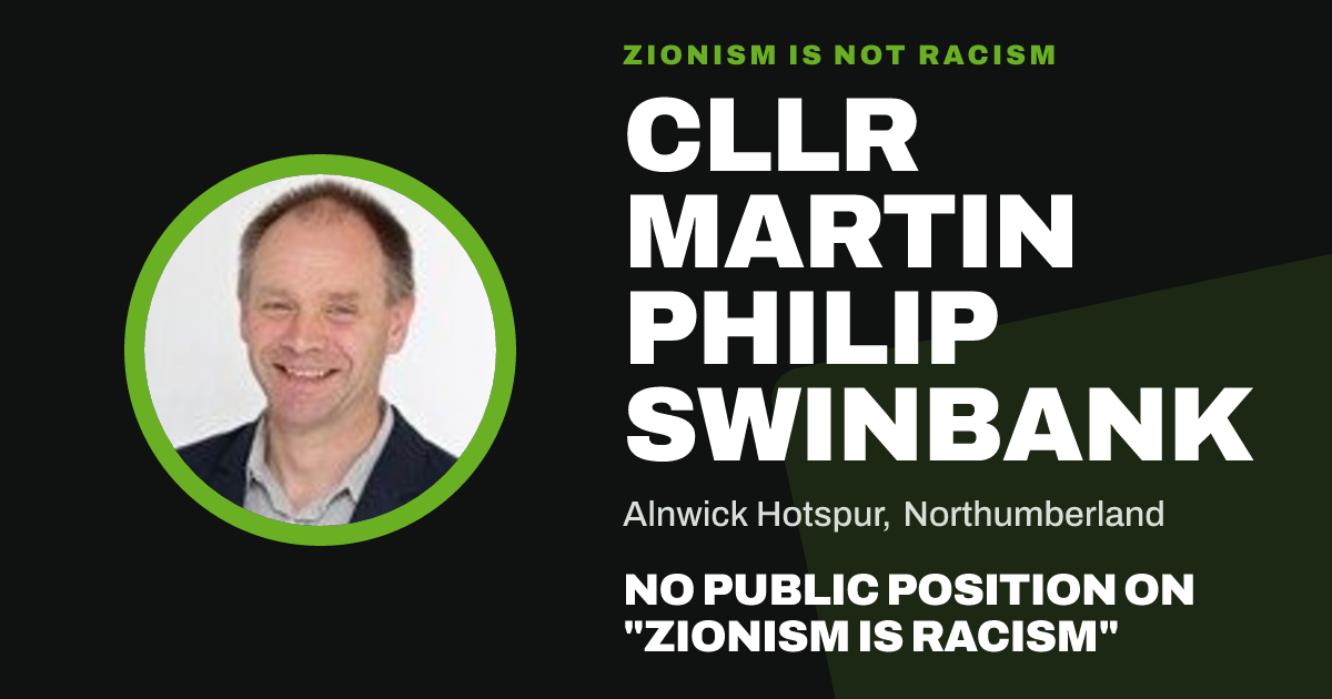 Share image: Cllr Martin Philip Swinbank, Alnwick Hotspur ward, Northumberland
