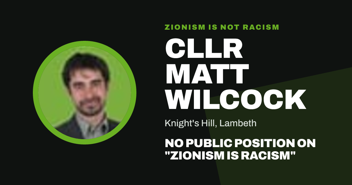 Share image: Cllr Matt Wilcock, Knight's Hill ward, Lambeth