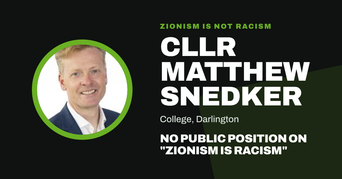 Share image: Cllr Matthew Snedker, College ward, Darlington