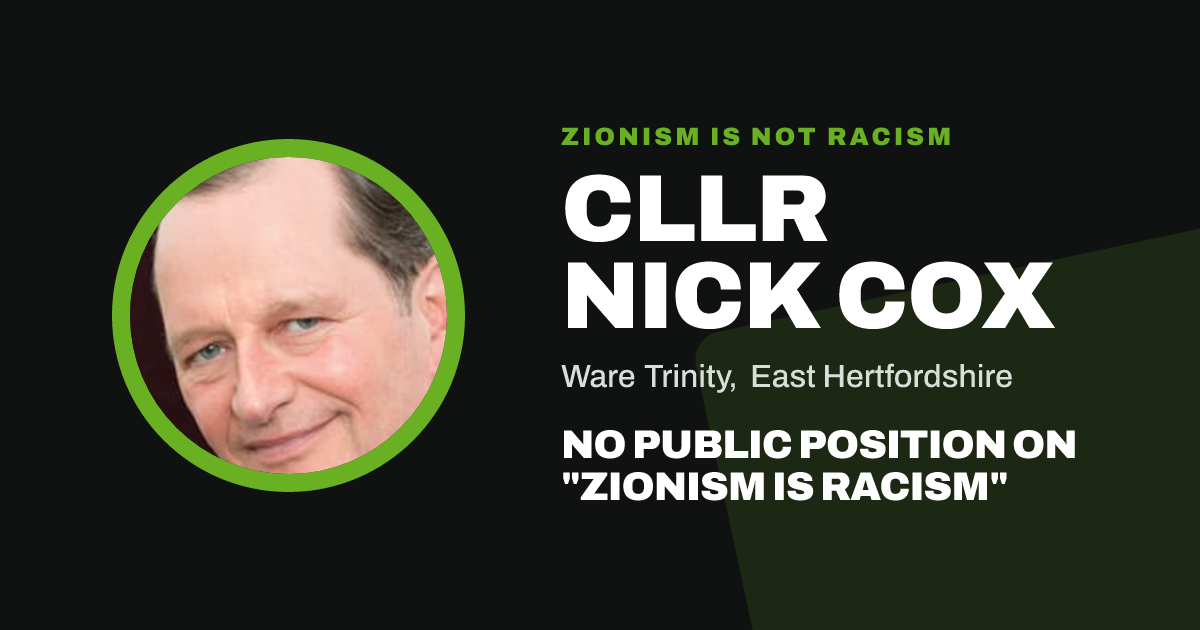 Share image: Cllr Nick Cox, Ware Trinity ward, East Hertfordshire