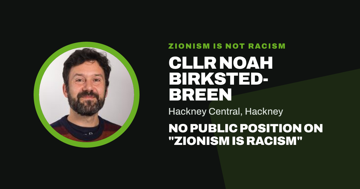 Share image: Cllr Noah Birksted-Breen, Hackney Central ward, Hackney
