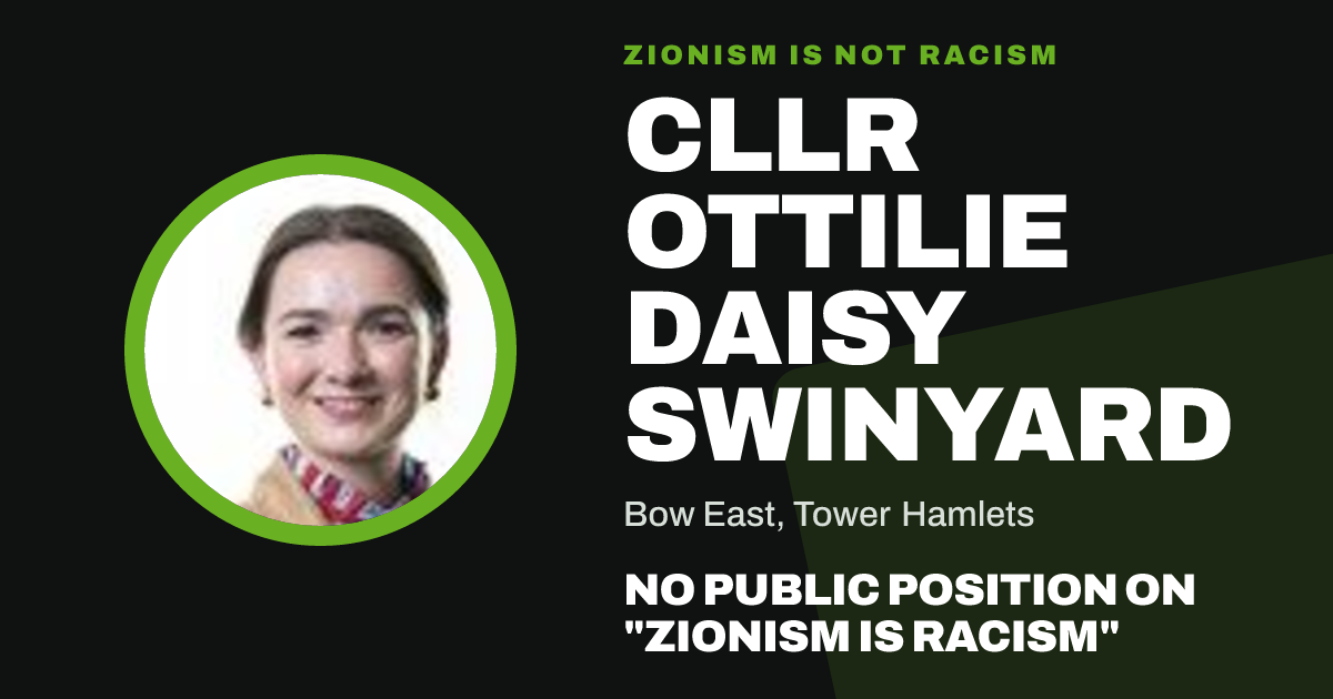 Share image: Cllr Ottilie Daisy Swinyard, Bow East ward, Tower Hamlets