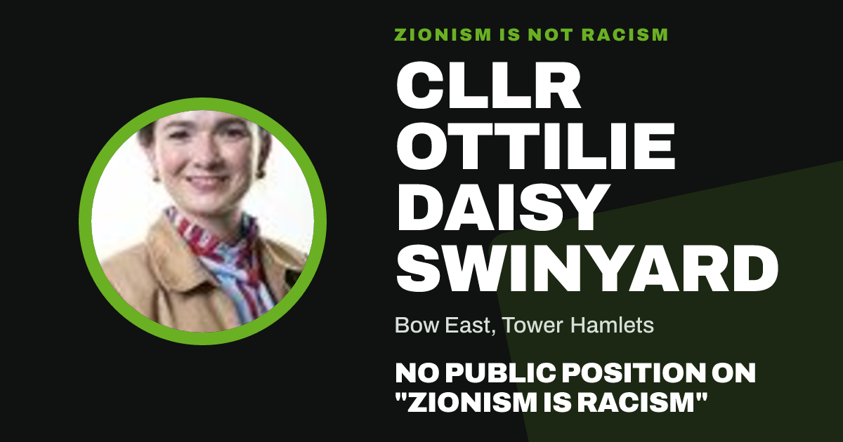 Share image: Cllr Ottilie Daisy Swinyard, Bow East ward, Tower Hamlets
